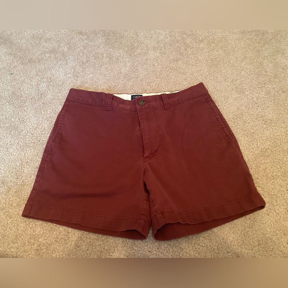 J Crew Burgundy Shorts